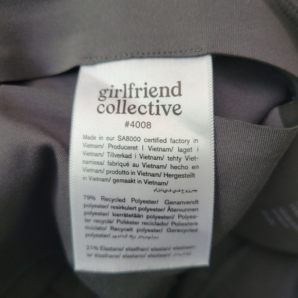 Girlfriend Collective Gray Compressive Cropped Leggings - Picture 6 of 7